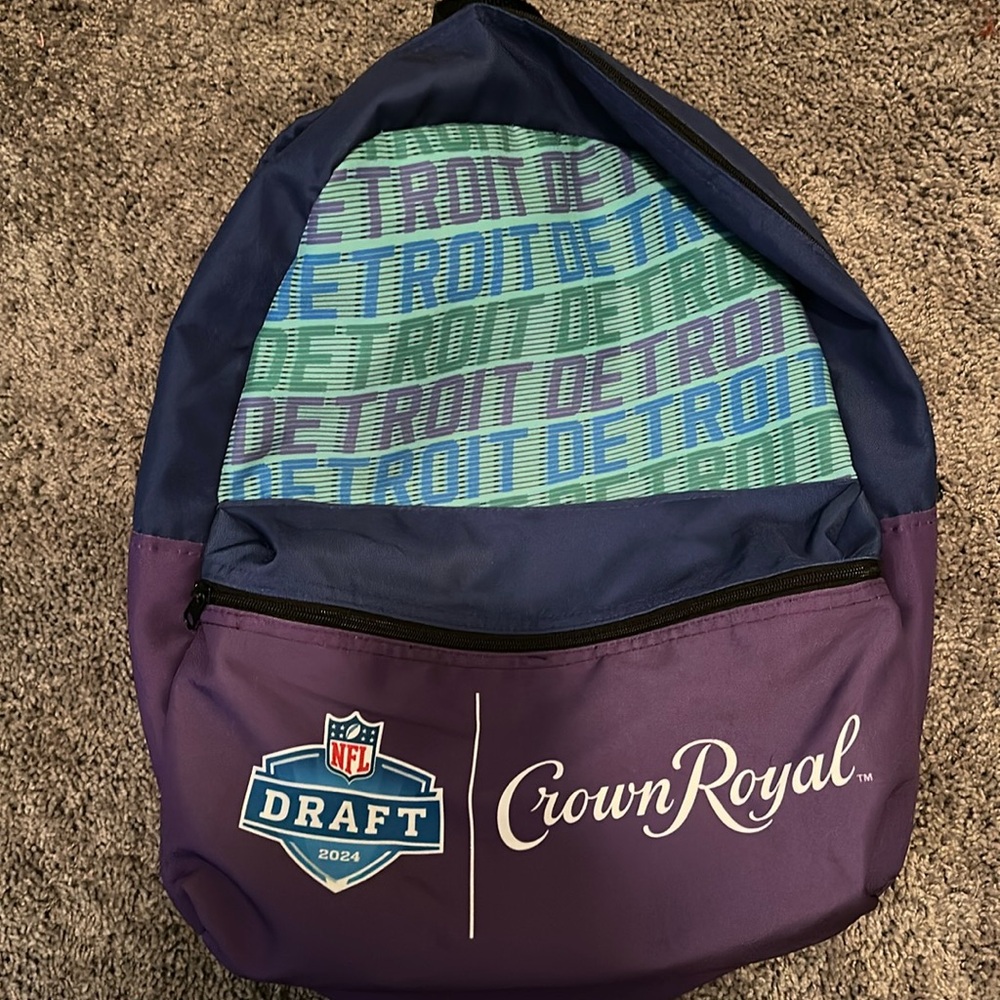 Crown Royal backpack brand new never used from the 2024 NFL draft